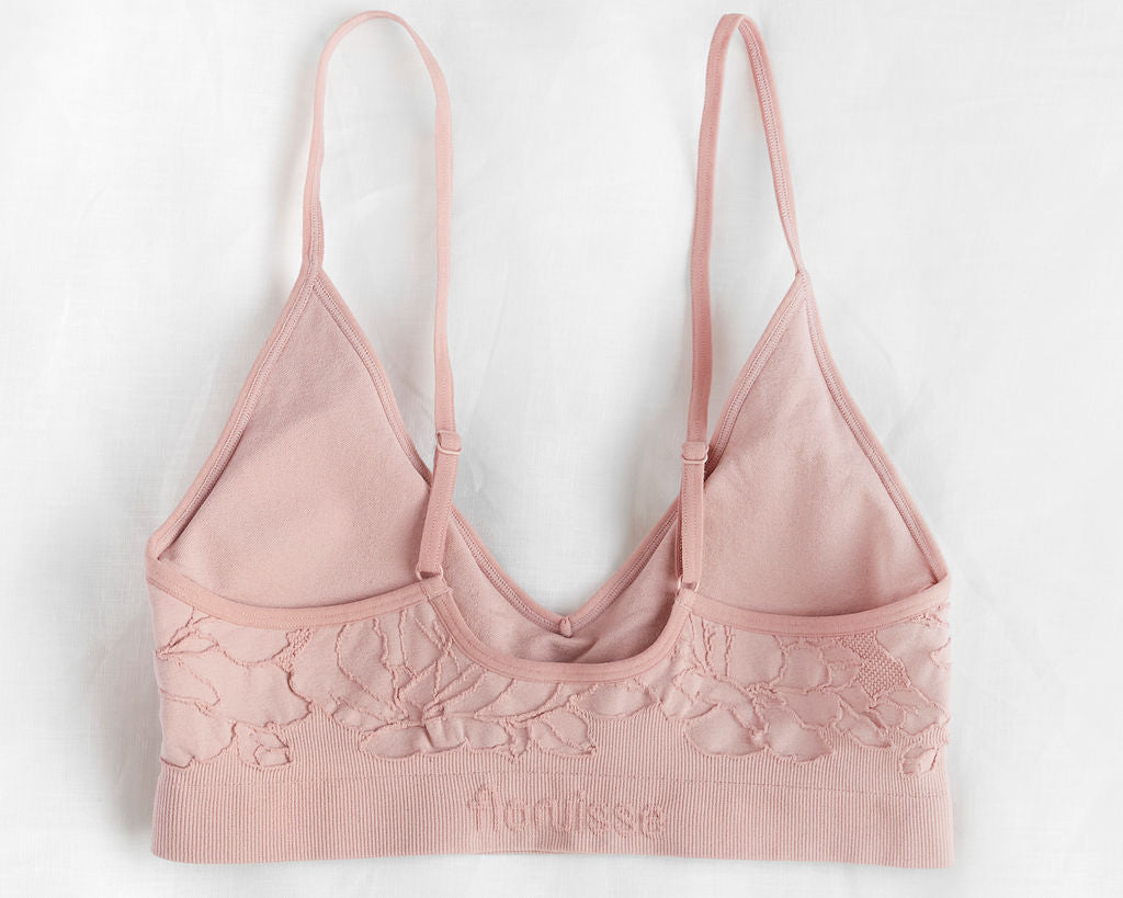 seamless jacquard knit bra bralette removable cups wireless male lingerie cross-dresser non-binary lgbt unisex lightweight