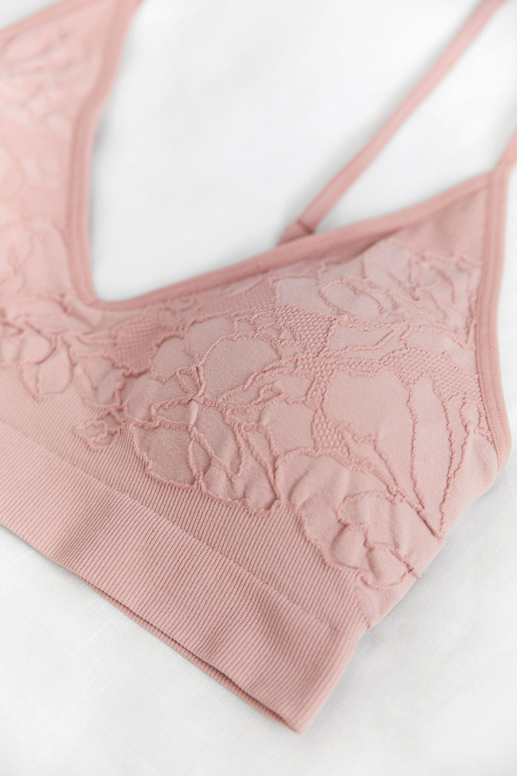 seamless jacquard knit bra bralette removable cups wireless male lingerie cross-dresser non-binary lgbt unisex lightweight