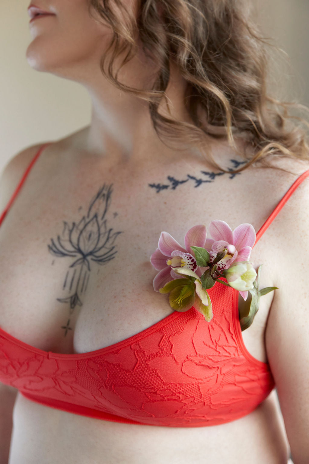 seamless jacquard knit bra bralette removable cups wireless male lingerie cross-dresser non-binary lgbt unisex lightweight