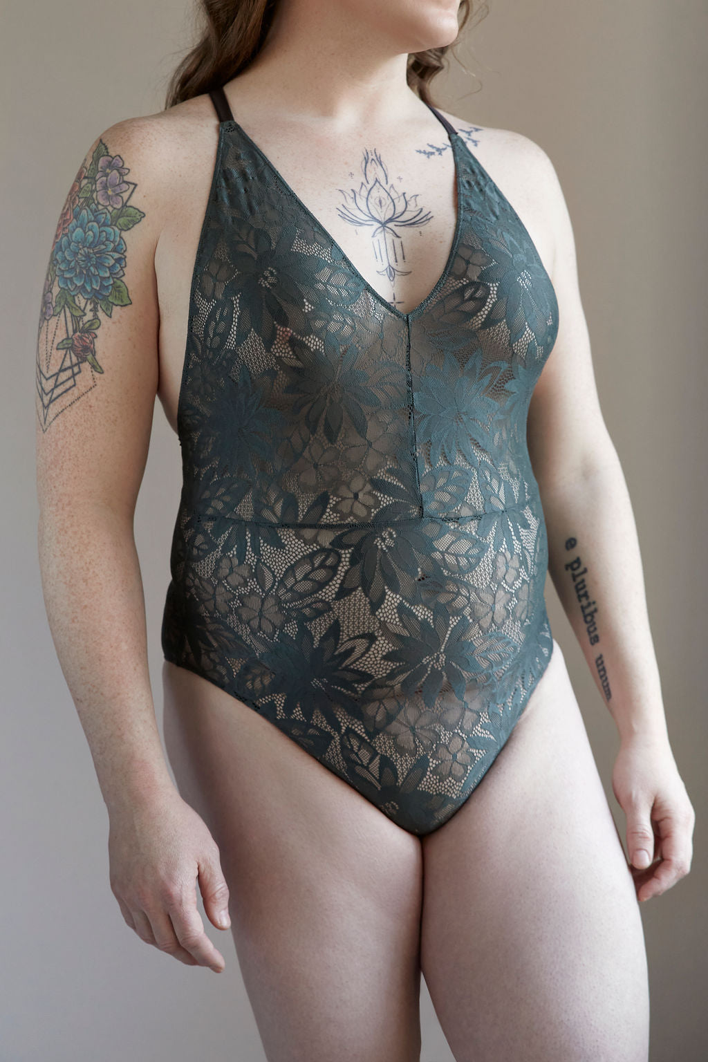 soft lace floral bodysuit comfortable satin male lingerie cross-dresser non-binary lgbt sexy flirty men inclusive unisex