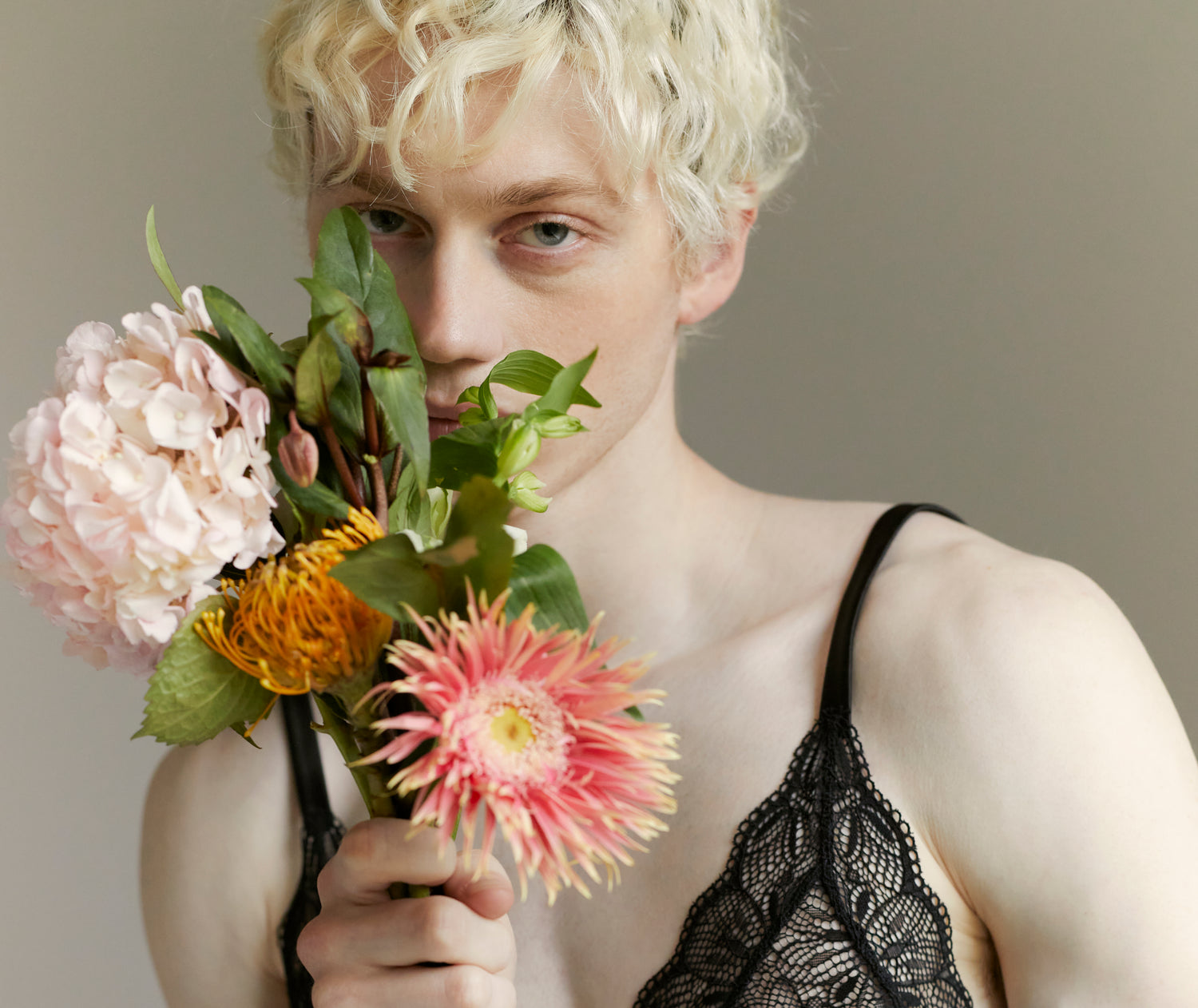 soft lace floral bralette bra satin male lingerie cross-dresser non-binary lgbt sexy flirty inclusive unisex men women