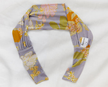 adjustable tie headband with print