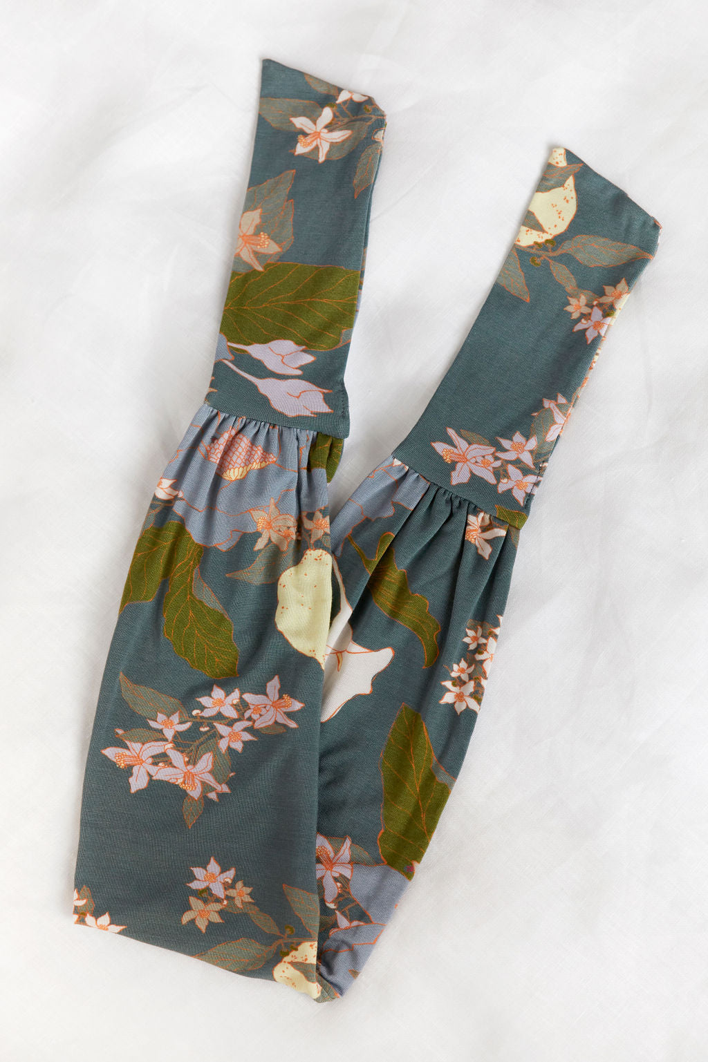 adjustable tie headband with print