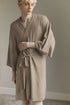 soft kimono style robe solid color modal blend comfortable pockets loungewear non-binary lgbt sexy gender inclusive 
